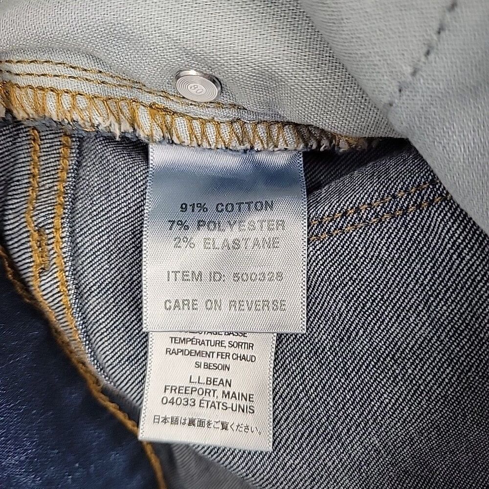 L L Bean Womens Jeans Size 10 Petite Straight Leg 28x27 - Picture 6 of 11